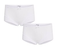 2 pack meisjes boxershort Elegance Wit
