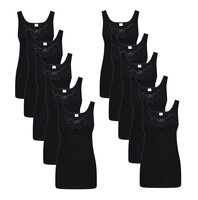10-pack Dames hemden Viola Zwart