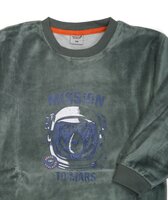 Jongens katoen velours pyjama Art. 251723 Grijs