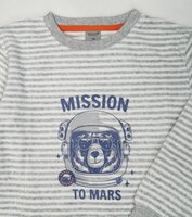 Jongens katoen velours pyjama Art. 251723 Gestreept