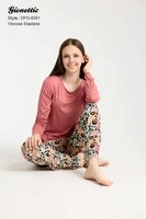 Dames Pyjama Ruby van Gionettic met lange mouw 