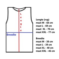 Heren mouwloos shirt O-Hals Comfort Feeling Zwart