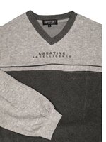 Heren badstof pyjama met V-hals 