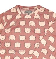 Dames pyjama Art.691714 velours met print Roze