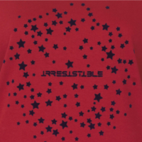 Irresistible 100% katoen tricot dames nachtemd  Lange mouwen Rood