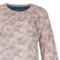 Tenderness 100% katoen tricot dames pyjama Beige