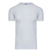 9+1 GRATIS Heren T-shirts met ronde hals en K.M. M3000 Wit 