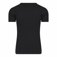 Heren T-shirt met diepe V-hals en K.M. M3000 Zwart