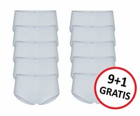 9+1 GRATIS Dames tailleslips Belinda Wit 
