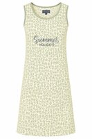 Dames mouwloos Big Shirt 100% katoen groen 