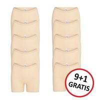 9+1 GRATIS dames boxershorts Softly Huid