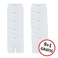 9+1 GRATIS dames boxershorts Softly Wit 