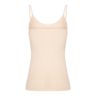 Dames spaghetti hemd Elegance Ivory Cream (Huidskleur)