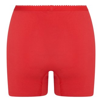 2 pack dames boxershort Softly met lange pijp Rood