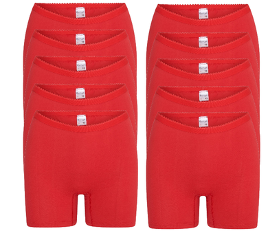 10-Pack dames boxershorts Softly Rood
