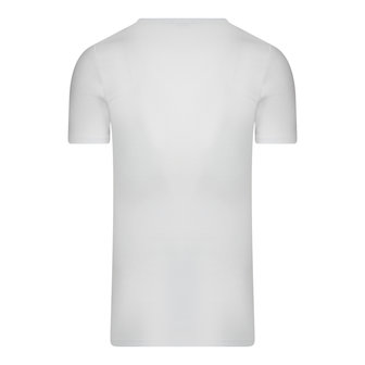 5-Pack Extra lange heren T-shirts met diepe V-hals M3000 Wit