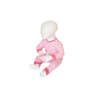 Baby Pyjama M3000 Stripe/Star Roze