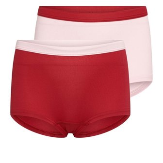 2-Pack Mix&amp;Match meisjes boxershorts L.Roze/D.Rood