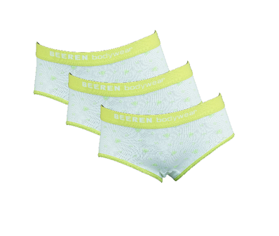 3-Pack meisjes slips Love Lime
