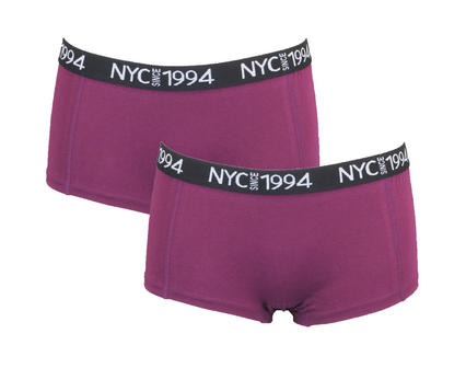 2-Pack Gionettic Dames Hipsters Purple 