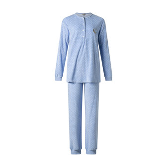 Dames pyjama Cocodream badstof 631540 -Blue 