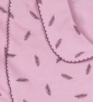 Dames tricot pyjama met lange mouwen 100% Katoen - Roze 