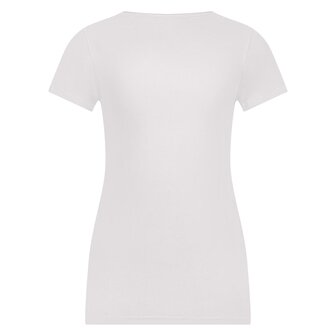 Dames   Beeren T-shirt met  V-hals en korte mouw M3000 Wit