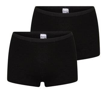 2 pack dames boxershort Comfort Feeling Zwart