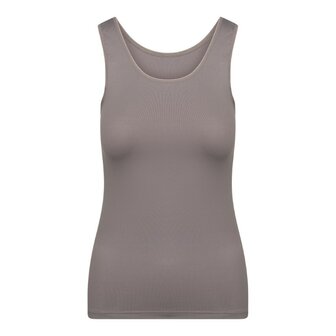 RJ Pure Color Dames hemd Taupe