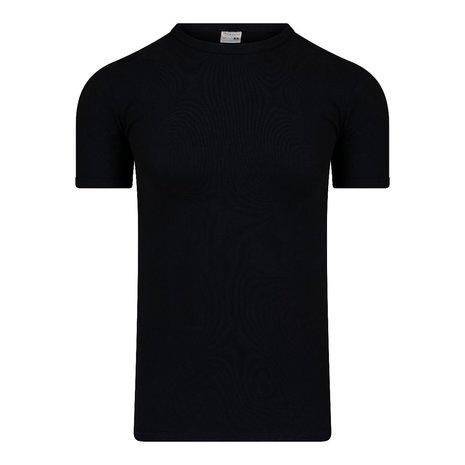 Heren T-shirt met O-hals en K.M. M3000 Zwart