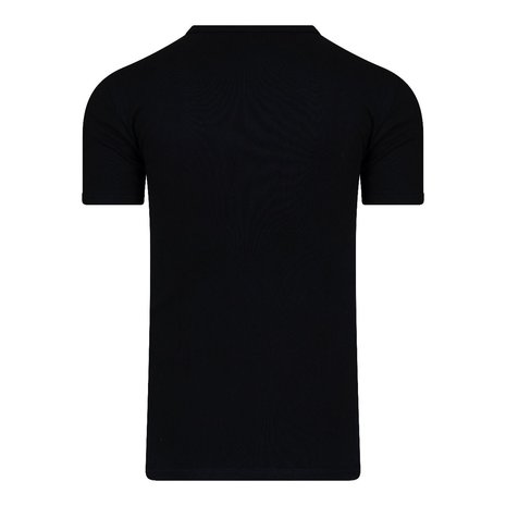 Heren T-shirt met O-hals en K.M. M3000 Zwart