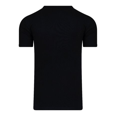 Heren T-shirt met O-hals en K.M. M3000 Zwart