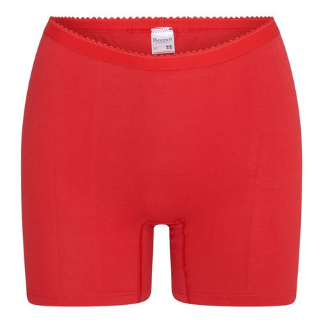 2 pack dames boxershort Softly met lange pijp Rood