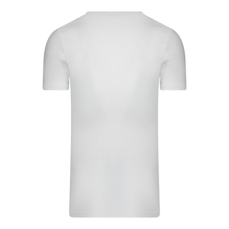 5-Pack Extra lange heren T-shirts met diepe V-hals M3000 Wit