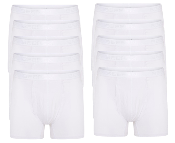 10-pack Heren boxershorts Dylan Wit 