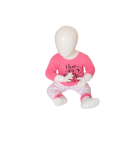 Baby pyjama Beeren "To the Moon" Roze