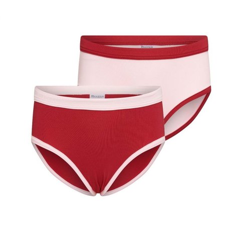 2-Pack Mix&Match meisjes slips L.Roze/D.Rood