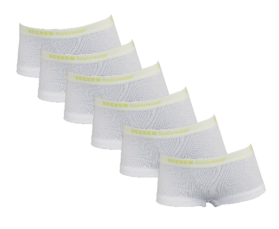 6-Pack Meisjes shorts Nikky Groen