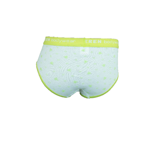 6-Pack meisjes slips Love Lime