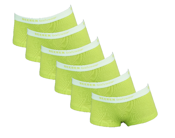 6-Pack meisjes shorts Vicky Groen