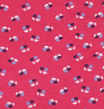 Dames tricot pyjama met lange mouw en allover print - Roze