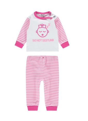 Baby pyjama M3000 "Do not Disturb" Roze