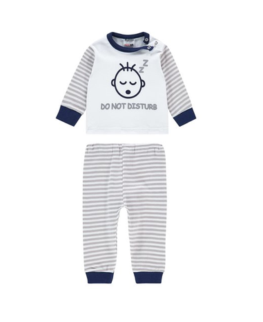 Baby pyjama M3000 "Do not Disturb" Grijs