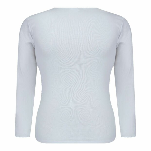 Dames onderblouse met lange mouw M3000 Wit