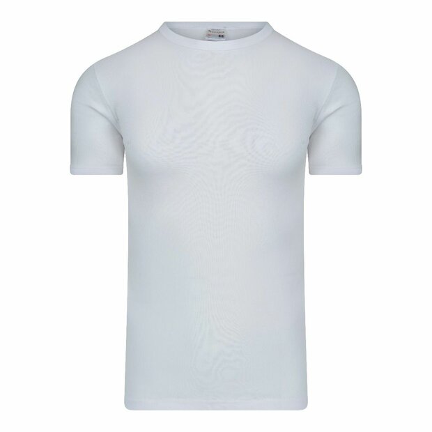 Heren T-shirt met O-hals en K.M. M3000 Wit