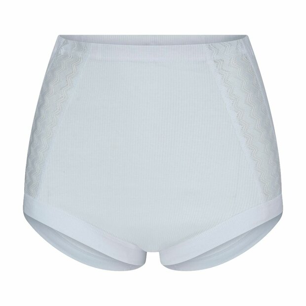 Dames 2x2 rib tailleslip Anita Wit 