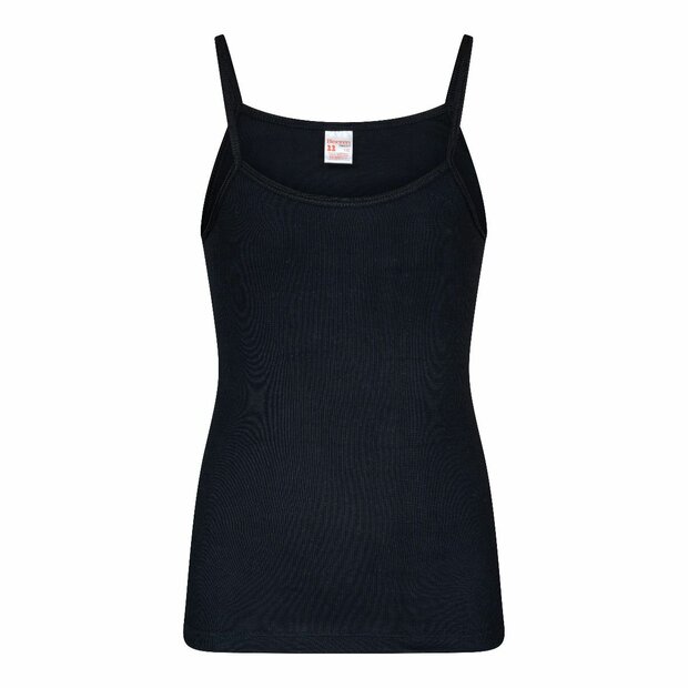 Meisjes spaghetti hemd Britney M3000 Zwart