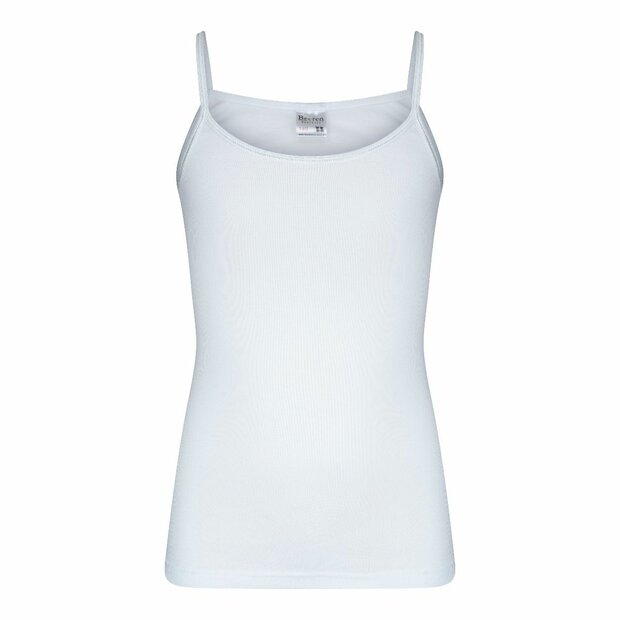 Meisjes spaghetti hemd Britney M3000 Wit