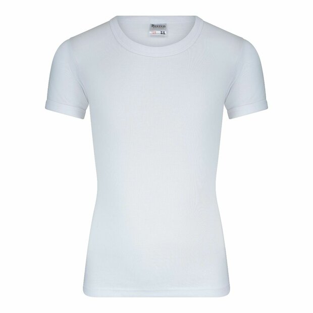 Jongens T-shirt met O-Hals en K.M. M3000 Wit