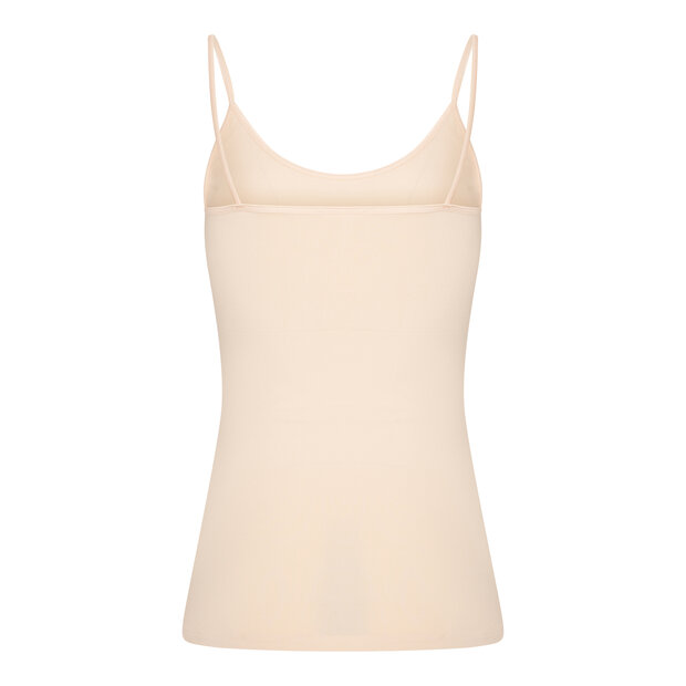 Dames spaghetti hemd Elegance Ivory Cream (Huidskleur)